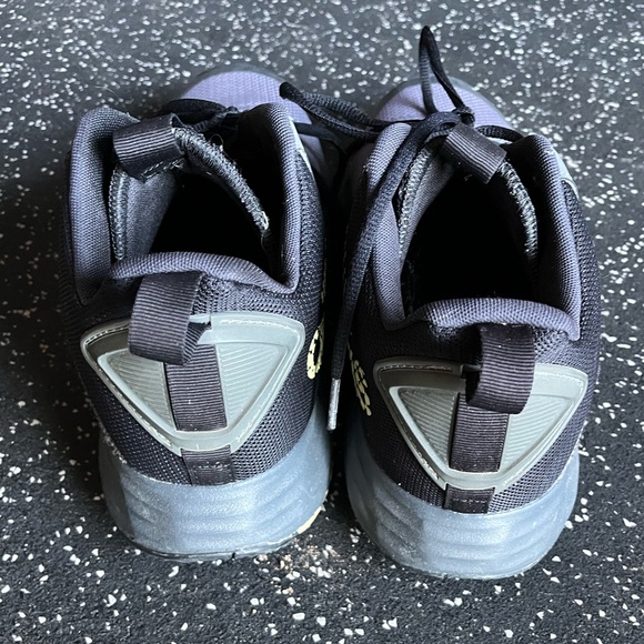 Adidas Own The Game 2.0 Basketball Shoes Black Grey Gold - Picture 3 of 6